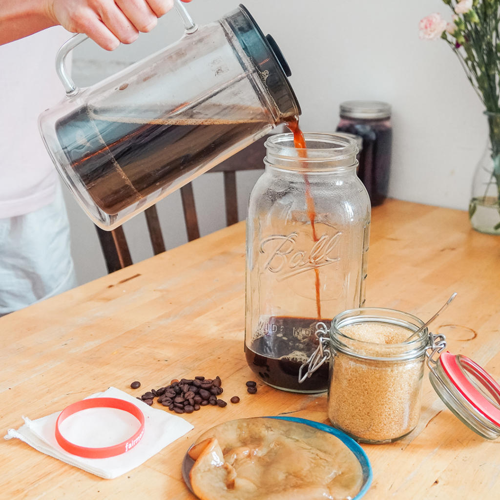 Eiskaffuche, Eiskaffee-Kombucha, fairment, Kaffucha