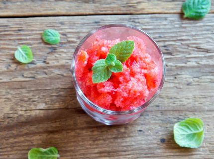 Kombucha-Beeren-Sorbet mit Ingwer