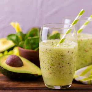 grüner kombucha smoothie rezept avocado