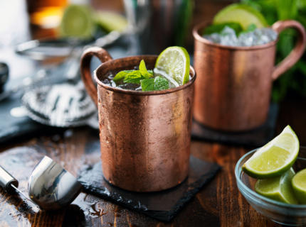 Cocktails mit Ingwerbier, Moscow Mule, Ginger Beer Cocktails