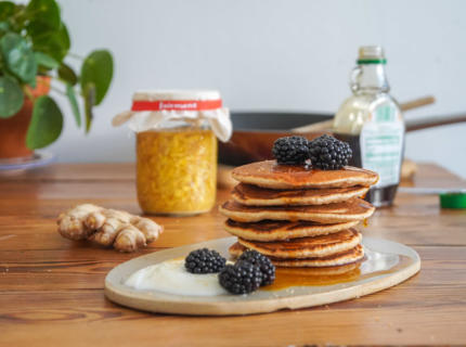 Pancakes mit Ginger Bug, fairment, fermentation