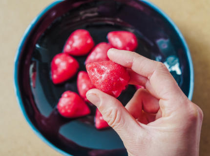 Probiotische Kombucha-Himbeer-Gummis