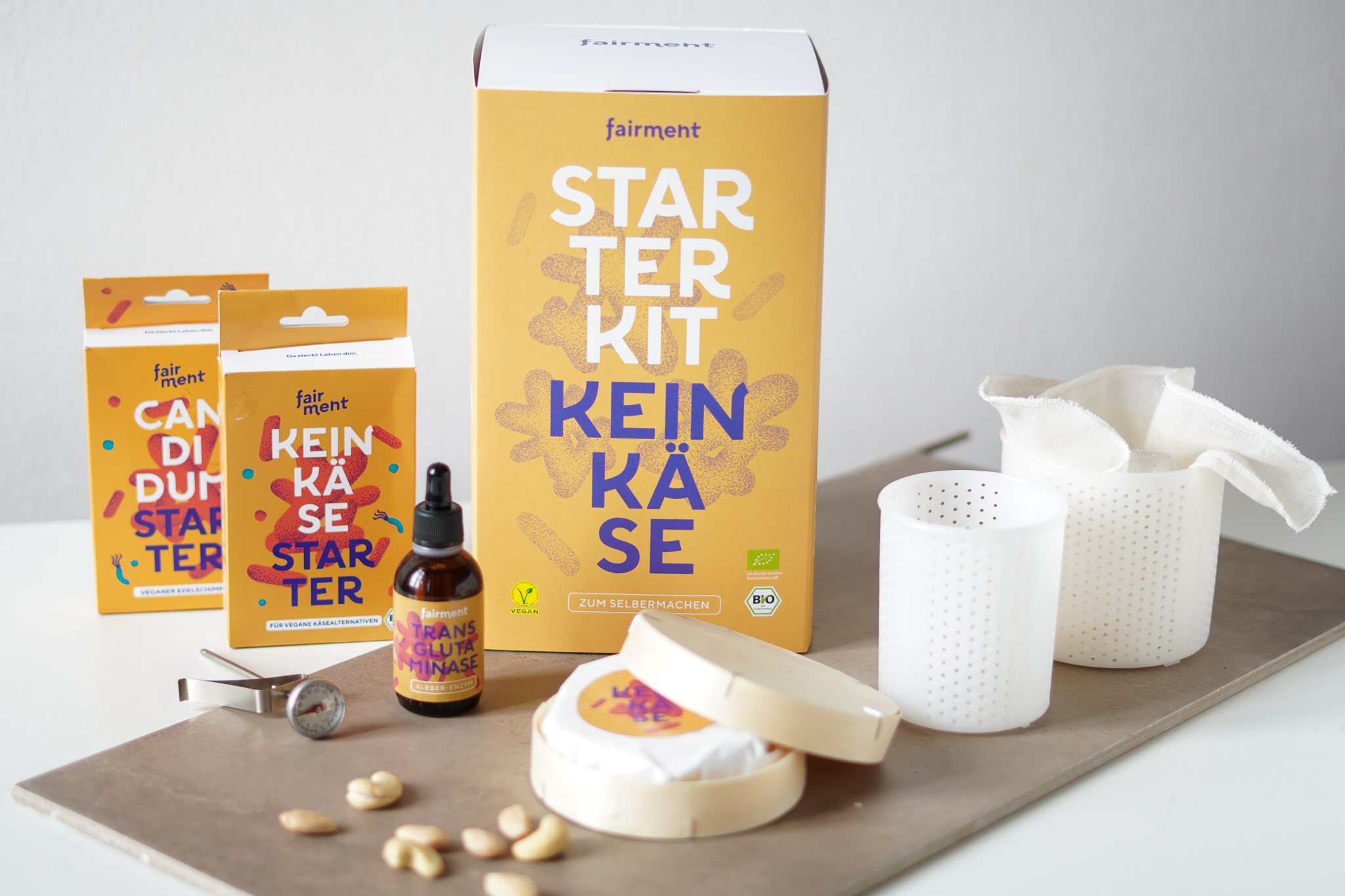 starter kit keinkäse, fairment, veganer käse