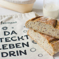 Sauerteigbrot glutenfrei, glutenfreies Brot, glutenfrei, fairment